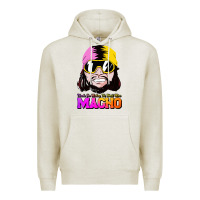 Oatmeal Heather randy wrestler Premium Hoodie - artisFamous