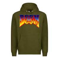 Army Green doom video game Premium Hoodie - artisFamous