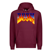 Burgundy doom video game Premium Hoodie - artisFamous