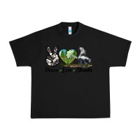 Black Peace Love Skunks Urban Heavy Tee - LillyAllenDesigns