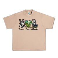Burro Peace Love Skunks Urban Heavy Tee - LillyAllenDesigns