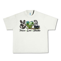 Pistachio Peace Love Skunks Urban Heavy Tee - LillyAllenDesigns
