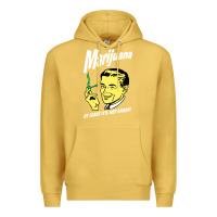 Antique Gold smoking marijuana Premium Hoodie - artisFamous