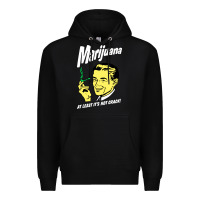 Black smoking marijuana Premium Hoodie - artisFamous