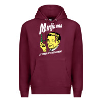 Burgundy smoking marijuana Premium Hoodie - artisFamous