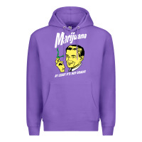 Purple smoking marijuana Premium Hoodie - artisFamous