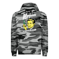 Slate Camo smoking marijuana Premium Hoodie - artisFamous