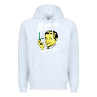White smoking marijuana Premium Hoodie - artisFamous