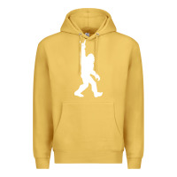 Antique Gold funny bigfoot rock and roll t shirt for sasquatch believers Premium Hoodie - artisFamous
