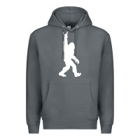 Rock funny bigfoot rock and roll t shirt for sasquatch believers Premium Hoodie - artisFamous