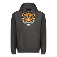 Smoke tiger vector face Premium Hoodie - artisFamous
