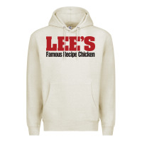 Oatmeal Heather Lee's Famous Resto Premium Hoodie - artisFamous