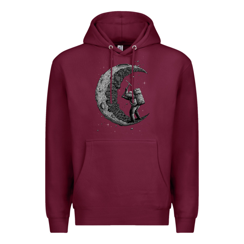 Digging The Moon Premium Hoodie by artisFamous | Teevron