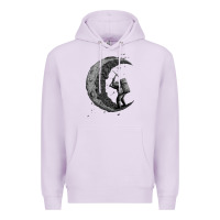 Lilac digging the moon Premium Hoodie - artisFamous