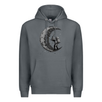 Rock digging the moon Premium Hoodie - artisFamous