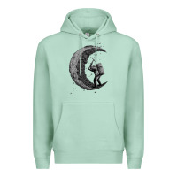 Seafoam digging the moon Premium Hoodie - artisFamous