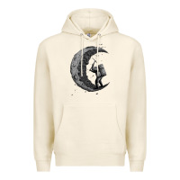 Tofu digging the moon Premium Hoodie - artisFamous