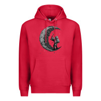 Cardinal digging the moon Premium Hoodie - artisFamous