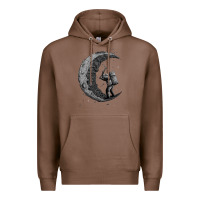 Chestnut digging the moon Premium Hoodie - artisFamous