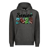 Charcoal Heather football senior 2022 Premium Hoodie - BarkalooDesign