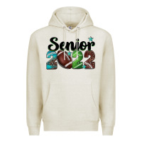 Oatmeal Heather football senior 2022 Premium Hoodie - BarkalooDesign