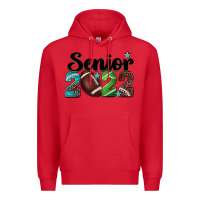 Red football senior 2022 Premium Hoodie - BarkalooDesign