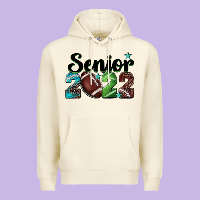 Football Senior 2022 Premium Hoodie Designed By Barkaloodesign