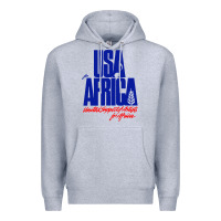 Heather Grey USA Premium Hoodie - artisFamous
