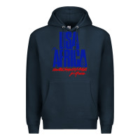 Navy USA Premium Hoodie - artisFamous