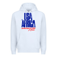 White USA Premium Hoodie - artisFamous
