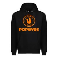Black Resto Popeyes Art Premium Hoodie - artisFamous