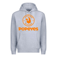 Heather Grey Resto Popeyes Art Premium Hoodie - artisFamous