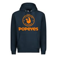 Navy Resto Popeyes Art Premium Hoodie - artisFamous