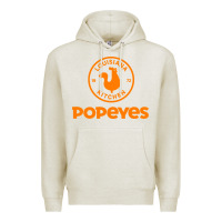 Oatmeal Heather Resto Popeyes Art Premium Hoodie - artisFamous