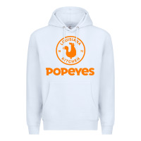 White Resto Popeyes Art Premium Hoodie - artisFamous