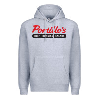 Heather Grey Resto Portillo's Premium Hoodie - artisFamous