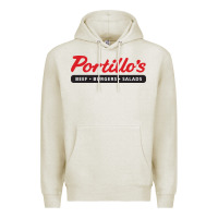 Oatmeal Heather Resto Portillo's Premium Hoodie - artisFamous