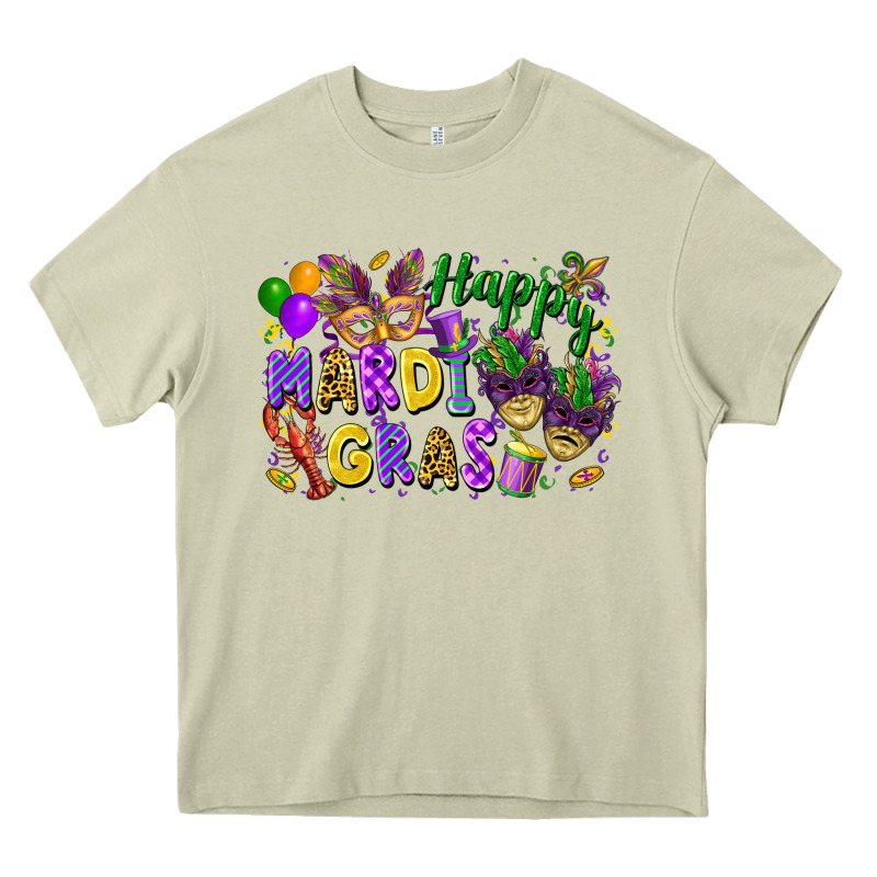 Happy Mardi Gras Heavy Core Tee by FaDigitalArtStudio | Teevron
