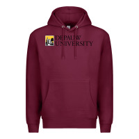 Burgundy Depauw College Premium Hoodie - artisFamous