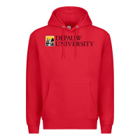 Red Depauw College Premium Hoodie - artisFamous