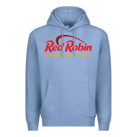 Colony Blue Resto Red Robin Premium Hoodie - artisFamous
