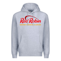 Heather Grey Resto Red Robin Premium Hoodie - artisFamous