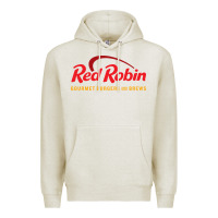 Oatmeal Heather Resto Red Robin Premium Hoodie - artisFamous