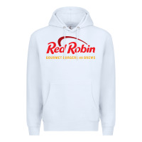 White Resto Red Robin Premium Hoodie - artisFamous