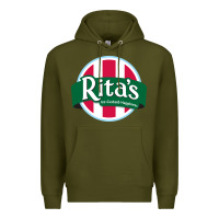 Army Green Rita's Italian Cafe Premium Hoodie - artisFamous