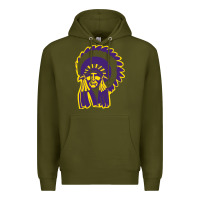 Army Green Haskell Indian Nations College Premium Hoodie - artisFamous