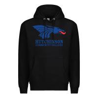 Black Hutchinson Community College Premium Hoodie - artisFamous