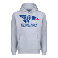 Heather Grey Hutchinson Community College Premium Hoodie - artisFamous