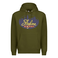 Army Green Skyline Chili Resto Premium Hoodie - artisFamous
