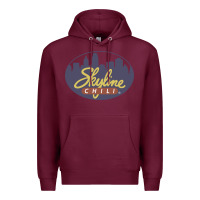 Burgundy Skyline Chili Resto Premium Hoodie - artisFamous